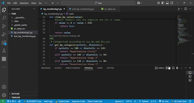 create python scripts for automation scraping and ml models