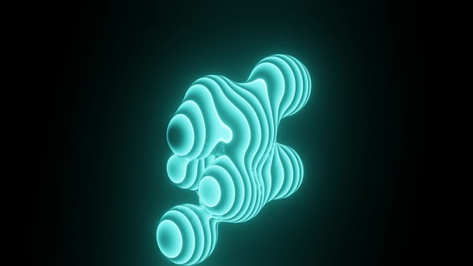 create 3d motion graphics and abstract art