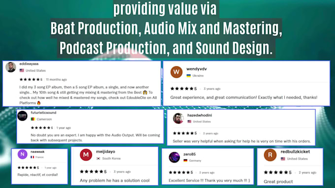 do best quality audio mix and mastering in 24hours