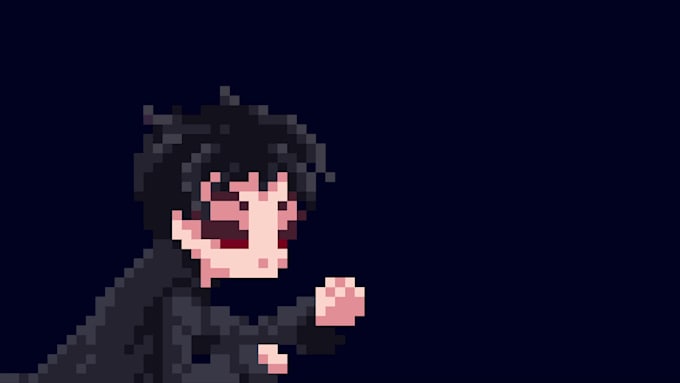 do pixel art, animation and character