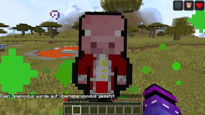 make you a mc totem texturepack with your skin