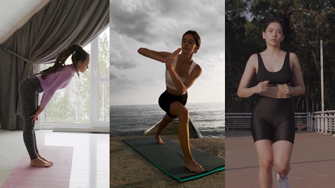 edit professional yoga, fitness and workout videos