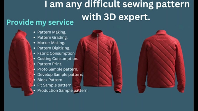 make clothing sewing pattern with grading in low price