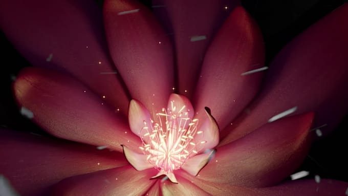 Do realistic 3d flower modeling cgi 3d flower animation, 3d flower ...