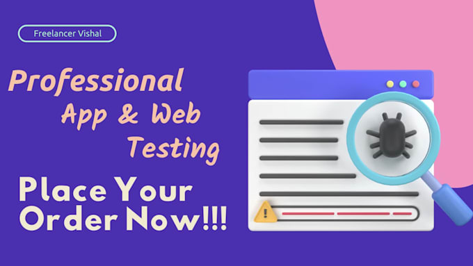 do indepth website, app and software testing for you