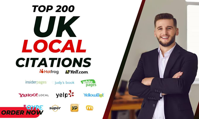 do 200 local citations for  local SEO UK ,USA, canada ,uae