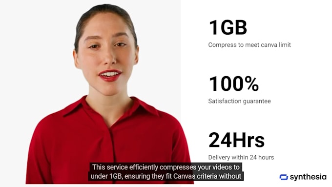 do professional video compression to under 1gb for canva