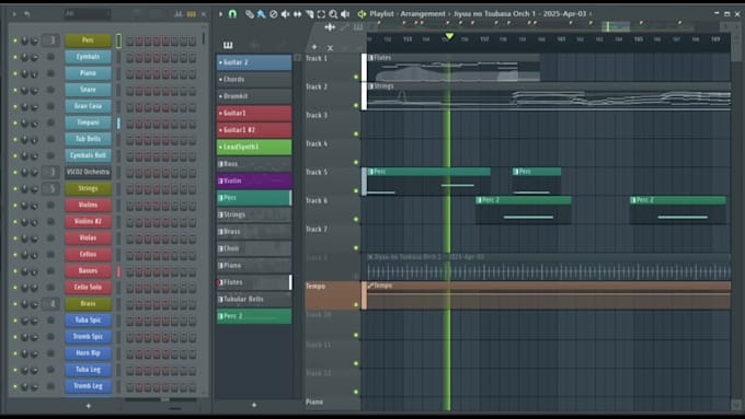 compose, produce or remake instrumental orchestral music