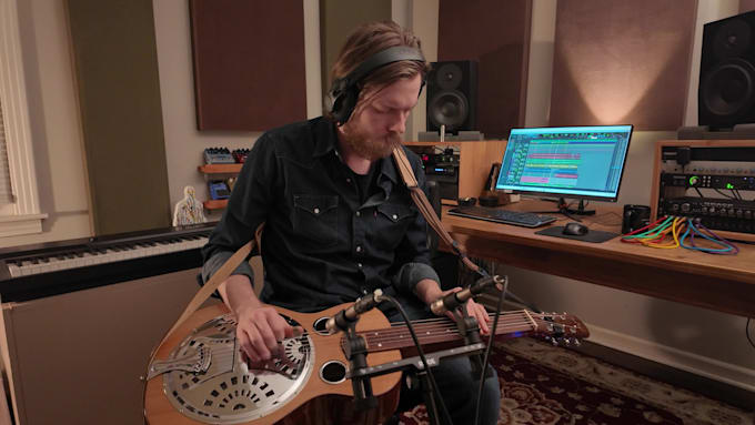 record dobro on your song