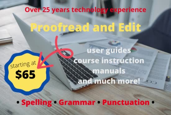 personally proofread and edit your technical documents