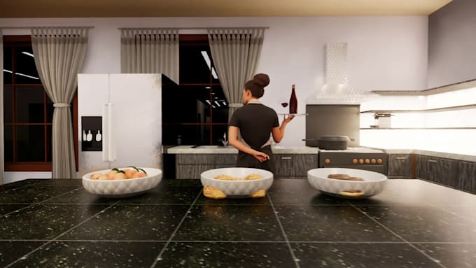 do awesome kitchen design for you
