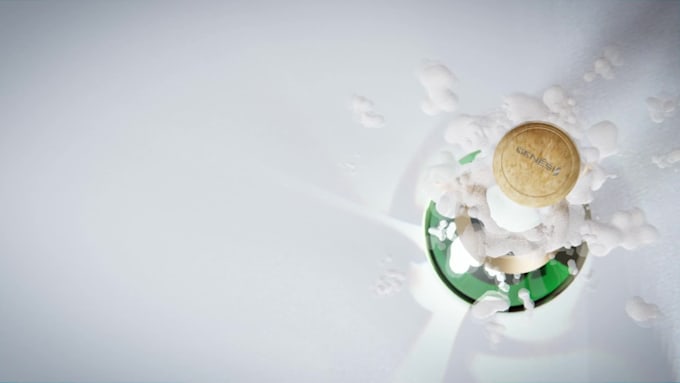 put your logo on a champagne cork 3d video intro or greeting