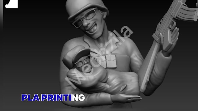 design 3d character and product for 3d printing in blender solidworks