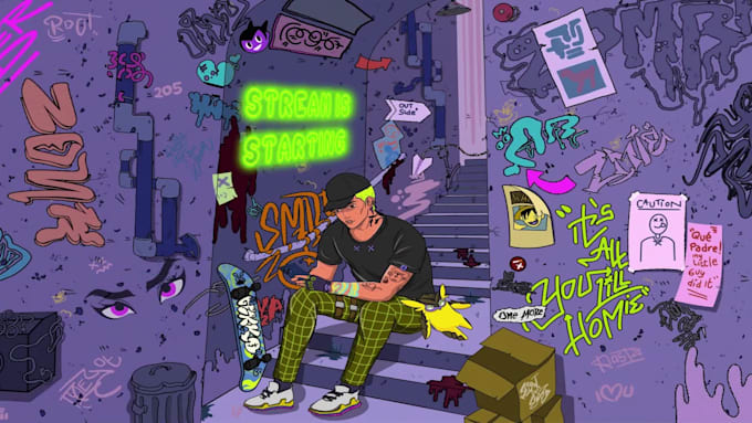 create lofi twitch animation