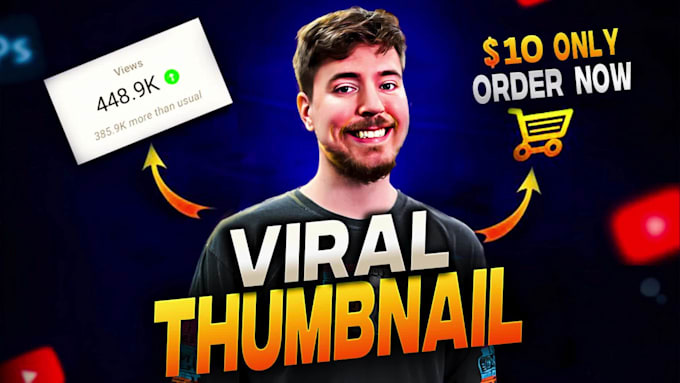 design eye catchy thumbnails design for youtube video
