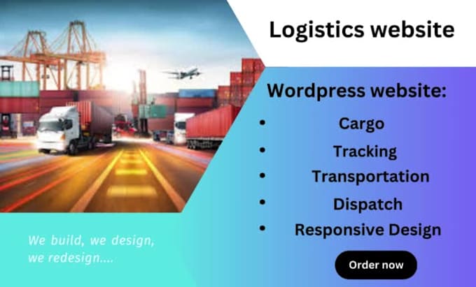 build logistics website, redesign, trucking and transportation website
