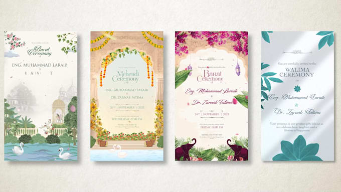 design the most beautiful wedding invitation