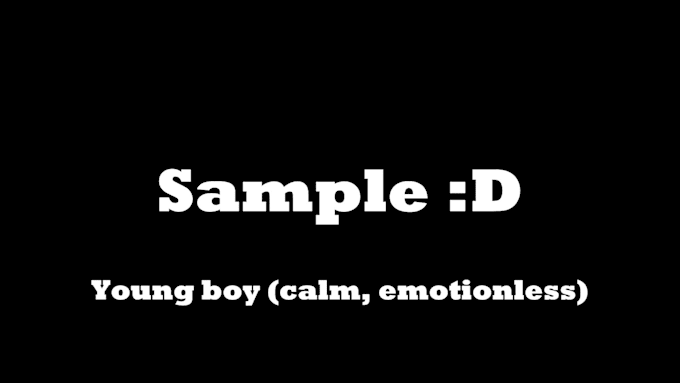 be your young male voice actor for your videogame or project
