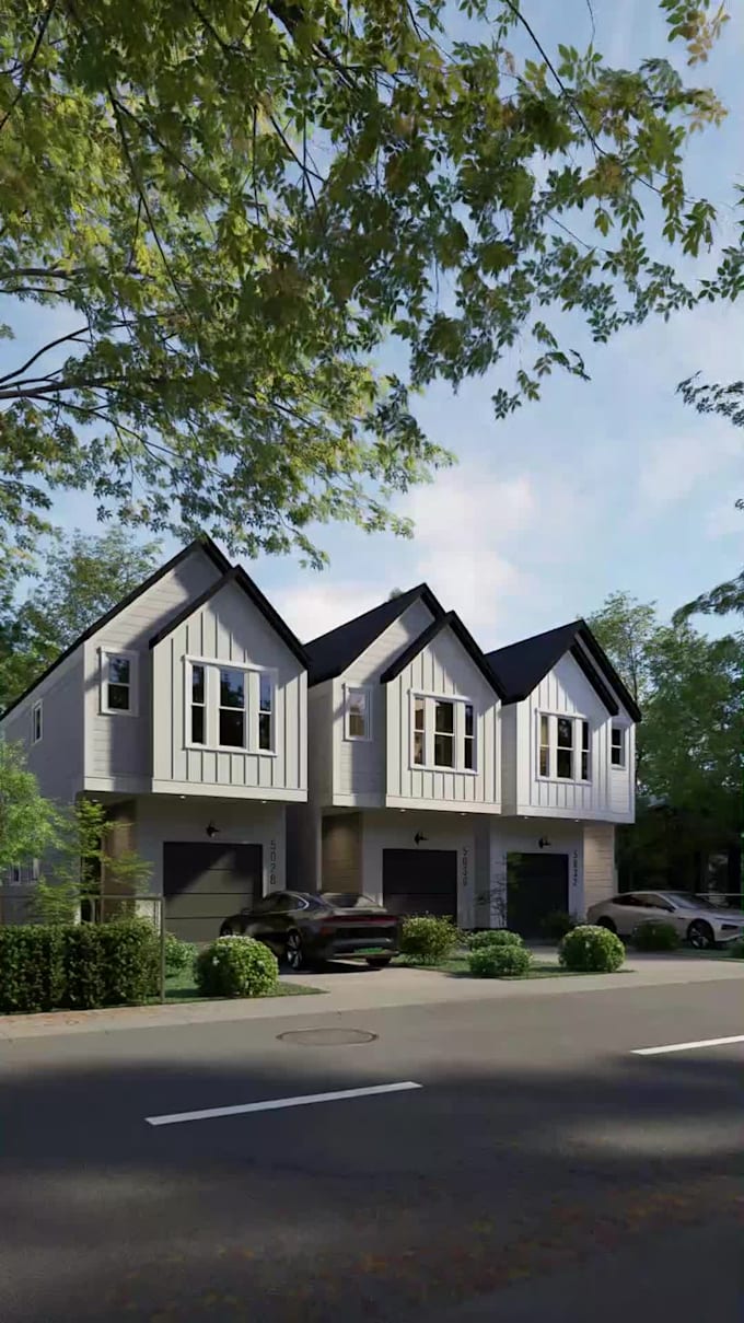 design, render 3d architectural exterior of building