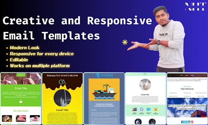 Create attractive and responsive email template with html, css and ...