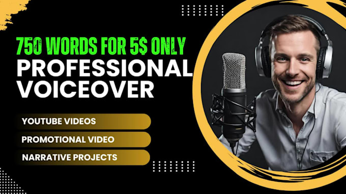 record professional english voiceover in british accent