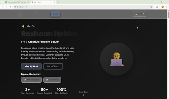 create you a custom portfolio or advertisement website in multiple themes