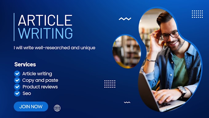 write unique articles or review a product for you