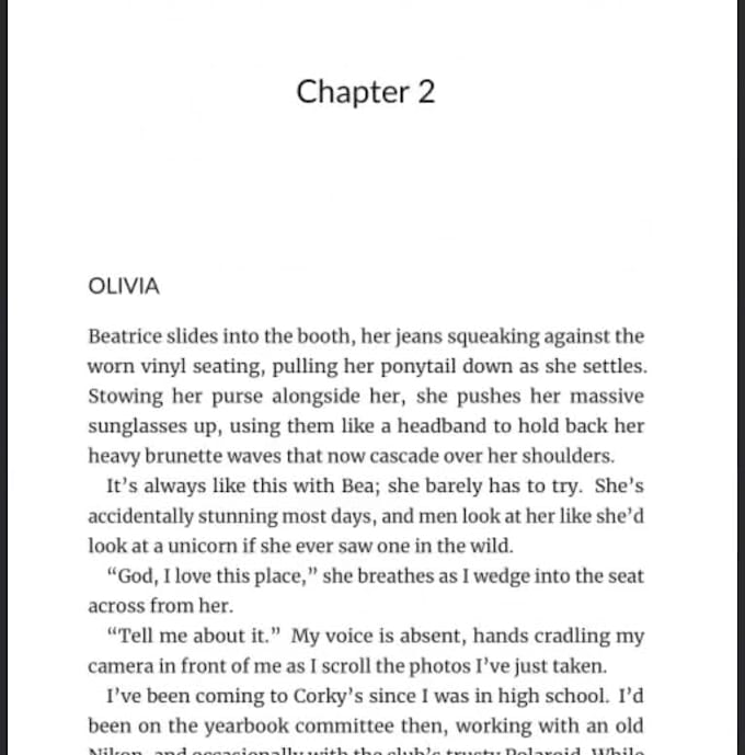 format your finished novel