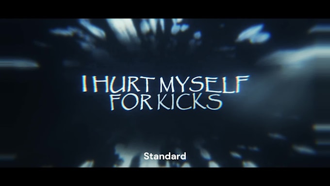 create a high quality lyric video with creative visuals