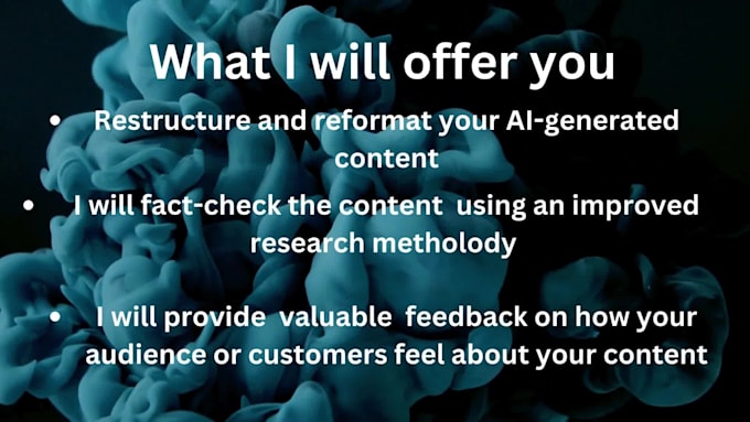humanly edit any written ai generated content