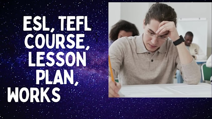write esl, tefl course content and lesson plan