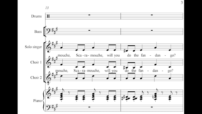 transcribe any music track into a score