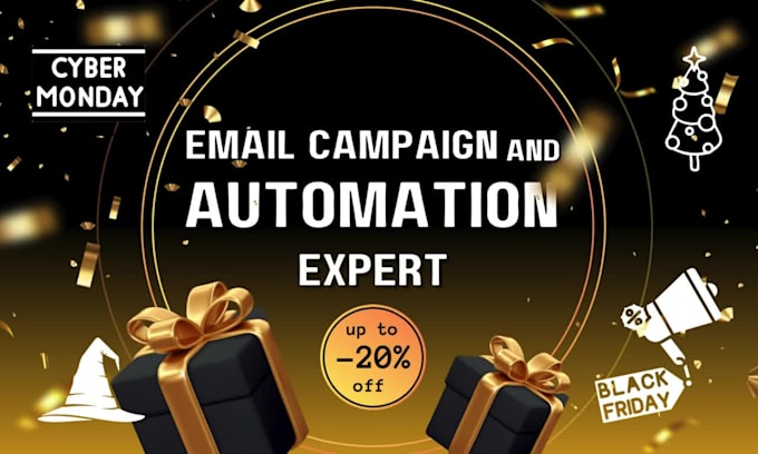 build halloween, cyber monday, christmas, black friday email campaign automation