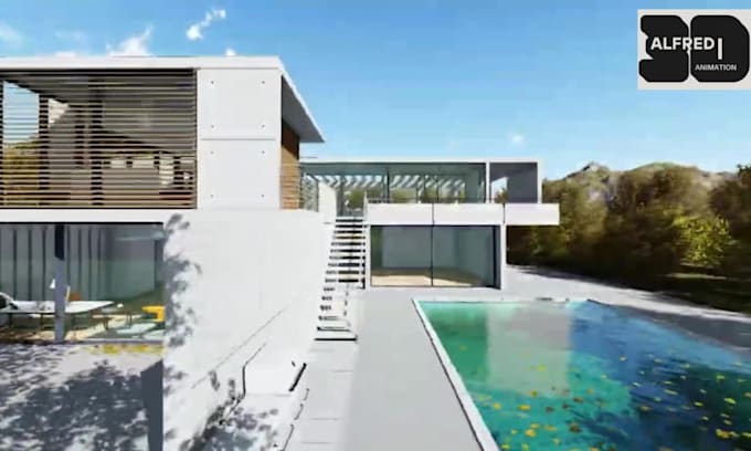 edit 3d walkthrough flythrough exterior interior architectural animation video