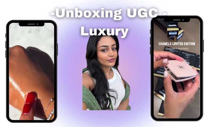 create an unboxing video as a hand model
