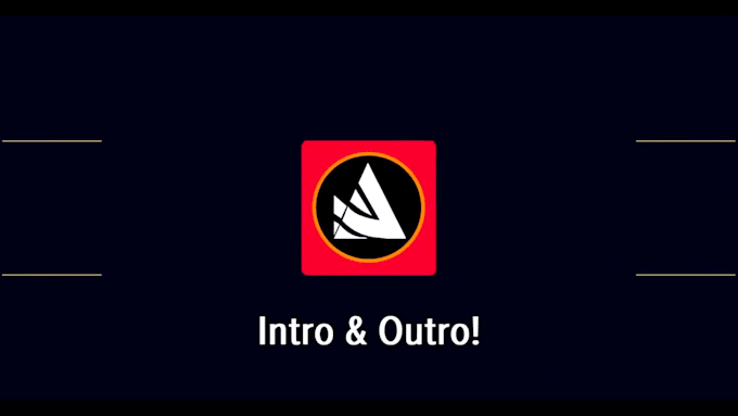 create modern youtube intro and outro video