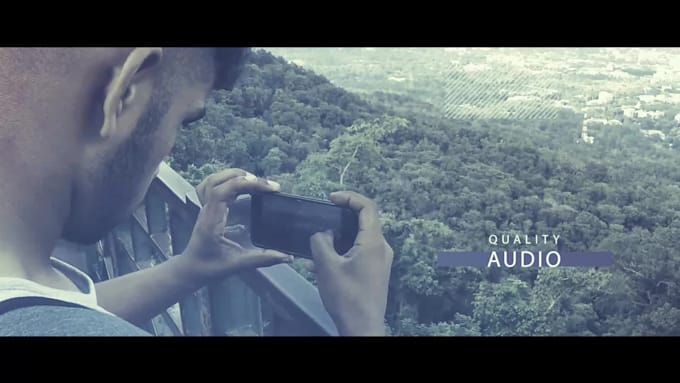 do a cinematic modern glitch slideshow, intro, promo video