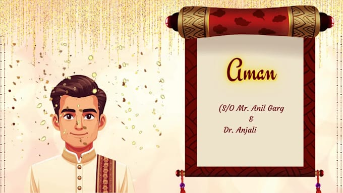 design video wedding invitation and cards