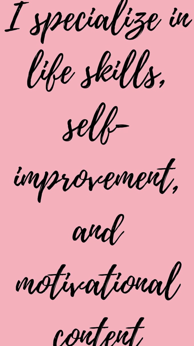 write motivational lifestyle blog post and life skills articles