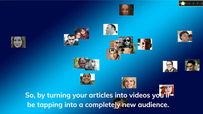 turn your blog post, article or text into engaging video