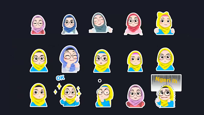 do animation for sticker emoji