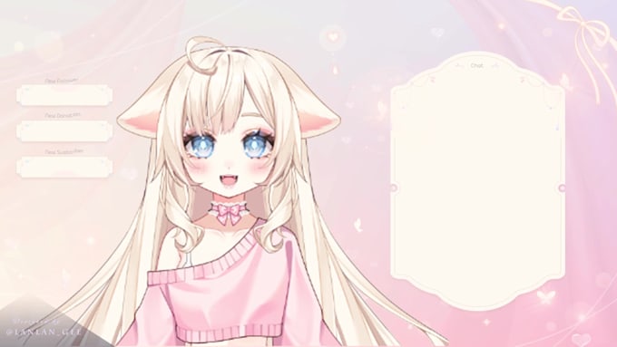 make twitch overlay package bundle for vtuber streamer