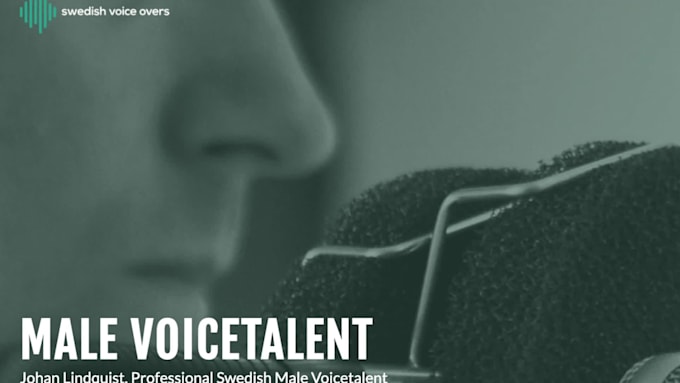 record a premium voice over in swedish