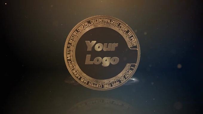 create 3d model nft crypto coin and token animation