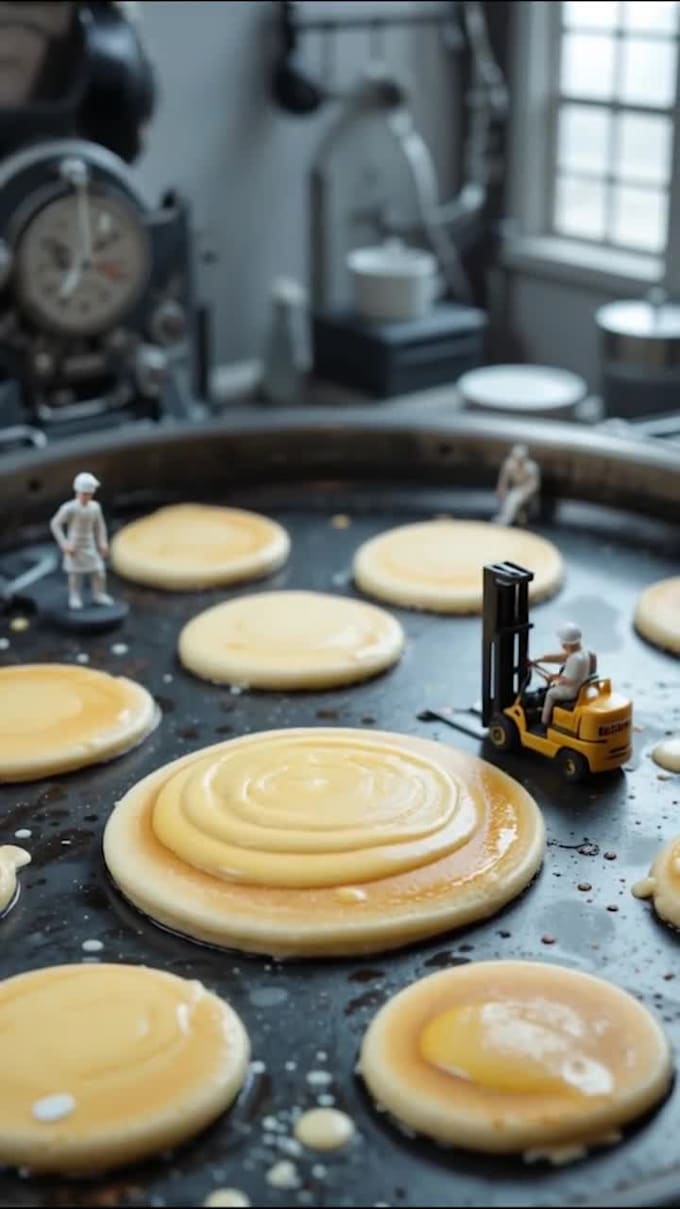 create a miniature video ai food photography ai miniature ai miniature cgi ads