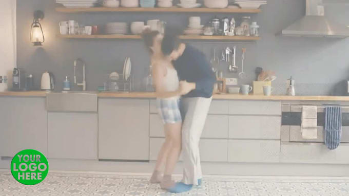 add logo and text funny dance video promo ads