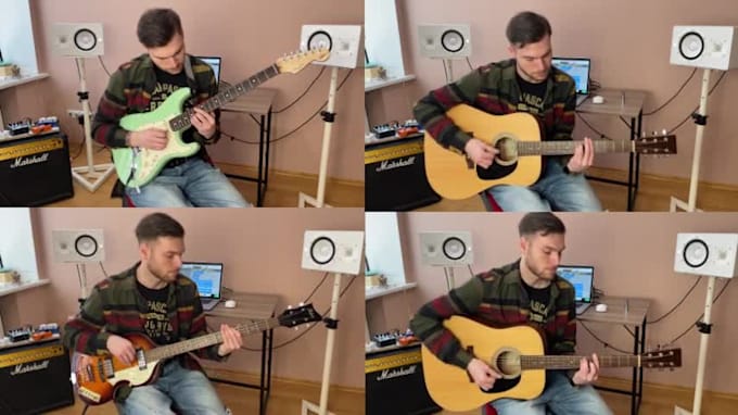 be your guitar player and record a guitar track