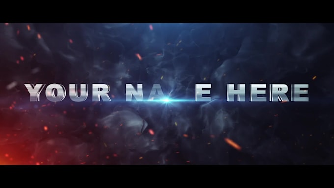 create after effects animation with your text