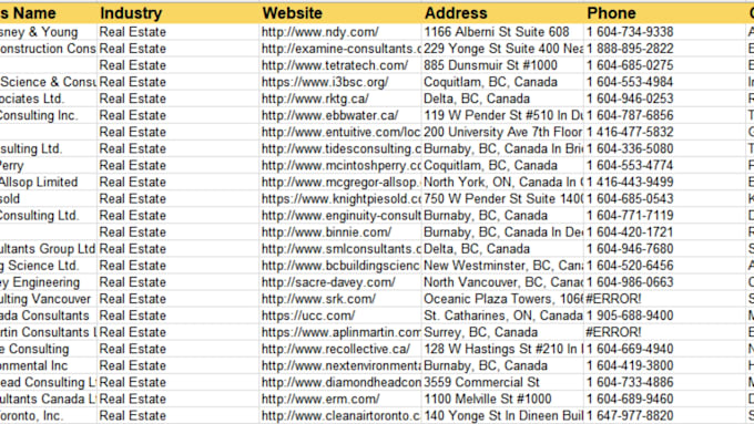 do excel data entry, b2b lead generation, and web research