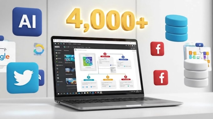 give 4,000 n8n automation workflow templates